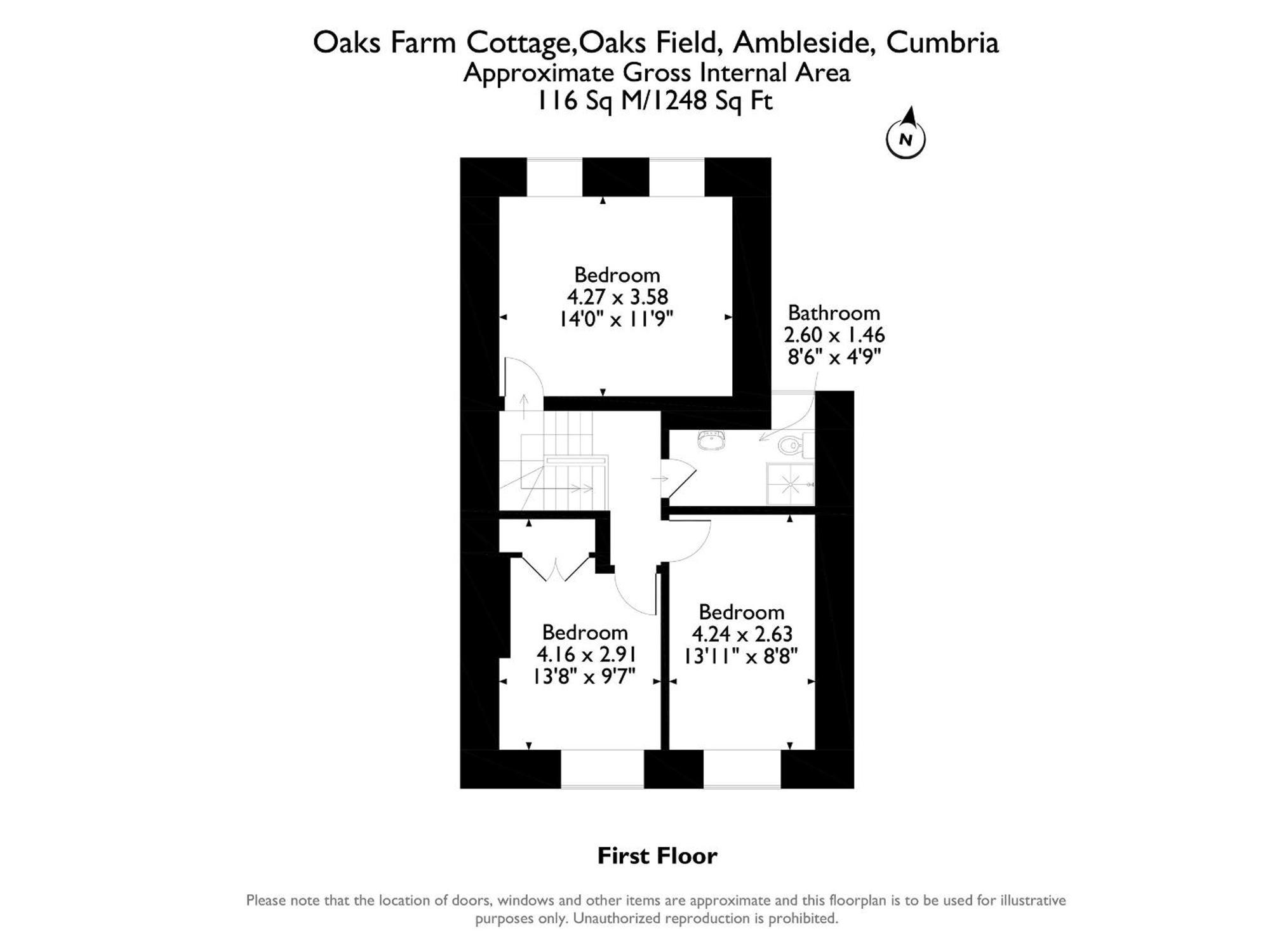 1 Oaks Farm Cottages Ambleside Exterior foto